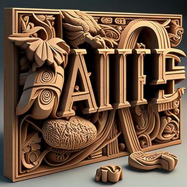 3D model Faith and a .45 game (STL)